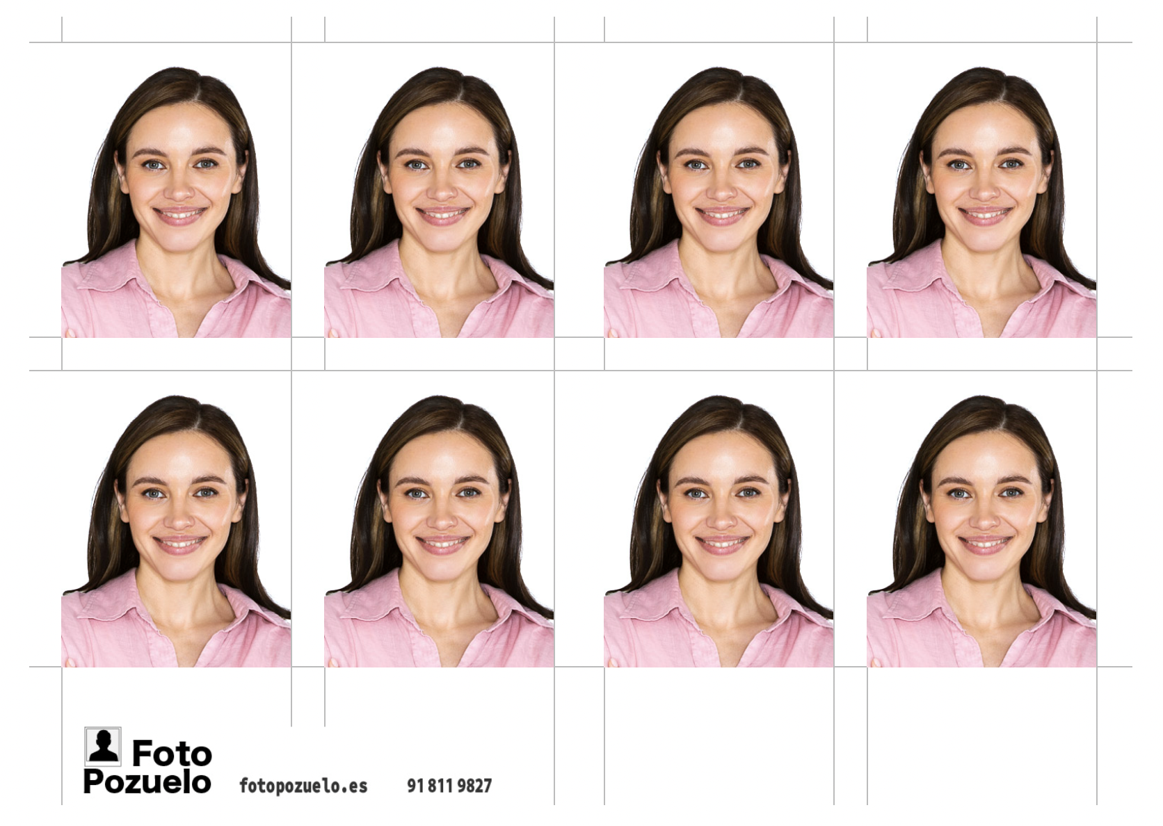 Referencia de fotografía para visado