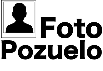Logotipo de Foto Pozuelo con silueta de retrato